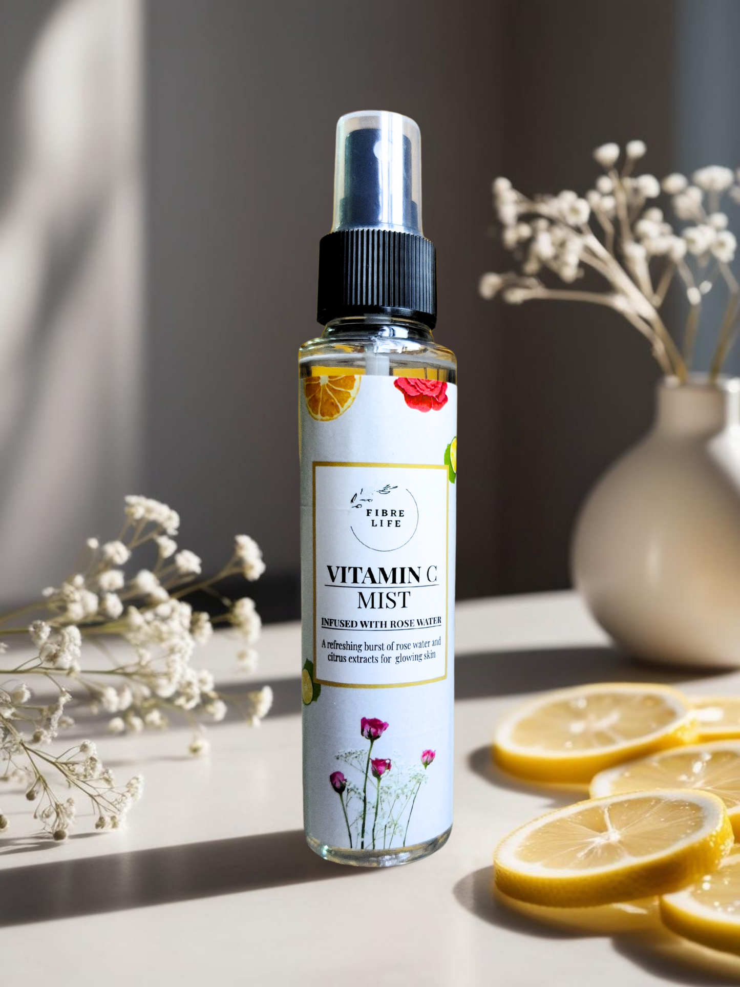 daily glow mist with antioxidants and Vitamin C – natural toner for all skin types