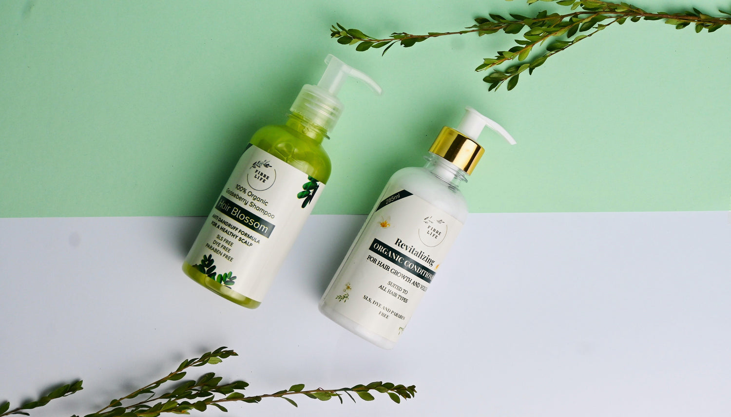 amla shampoo and conditioner for frizz free, smooth hair 