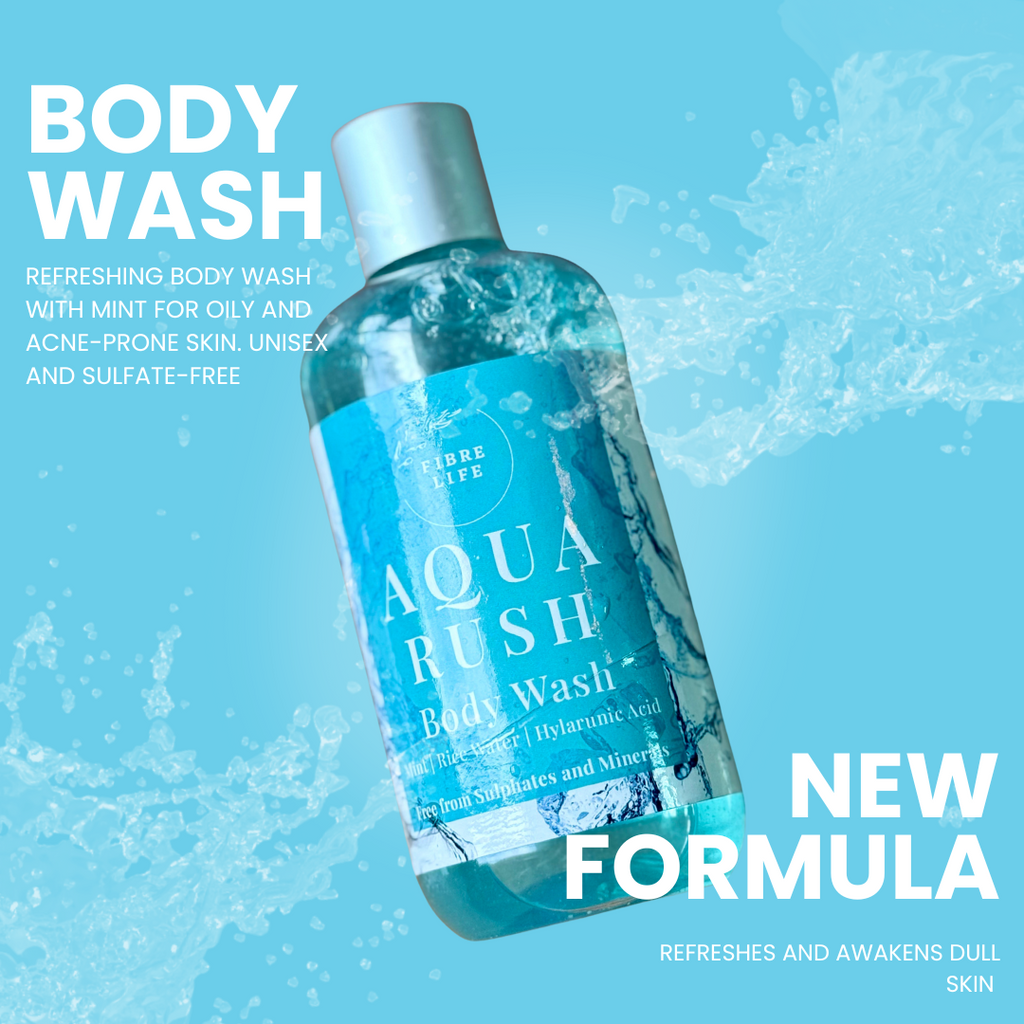 Aqua Rush - Deep Cleansing & Cooling  Shower Gel (SLS-Free)