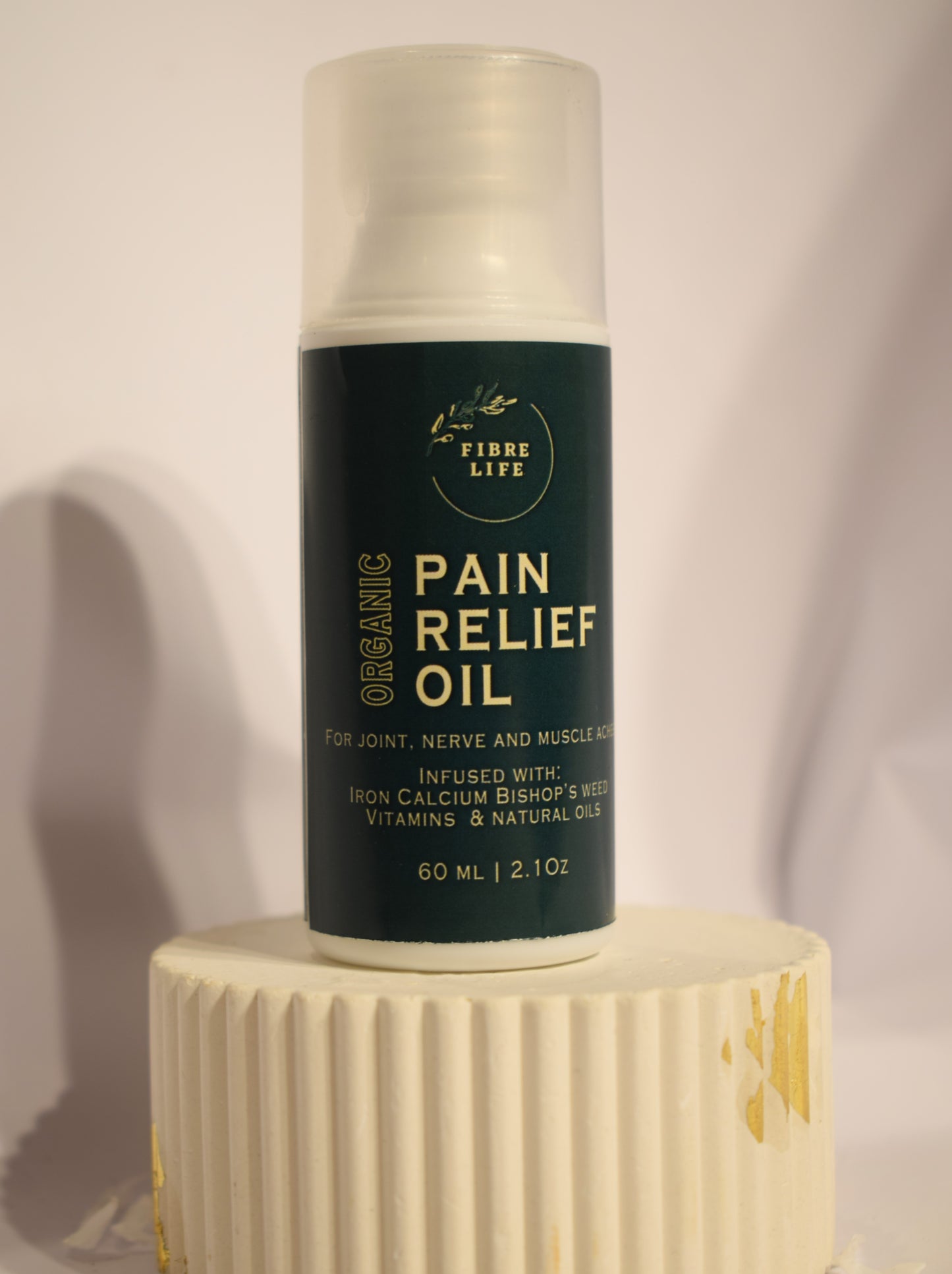 FibreLife Pain Relief Oil helps reduce joint pain, muscle soreness, and body stiffness for improved mobility.
