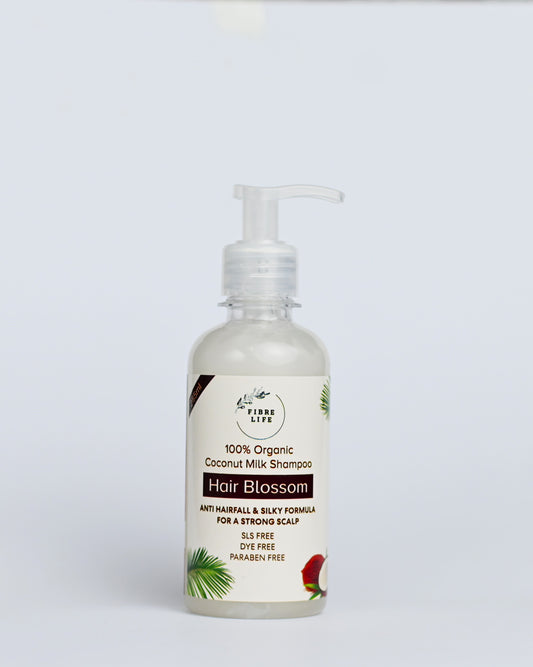 FibreLife Coconut Shampoo deeply nourishes, hydrates, and strengthens hair.
