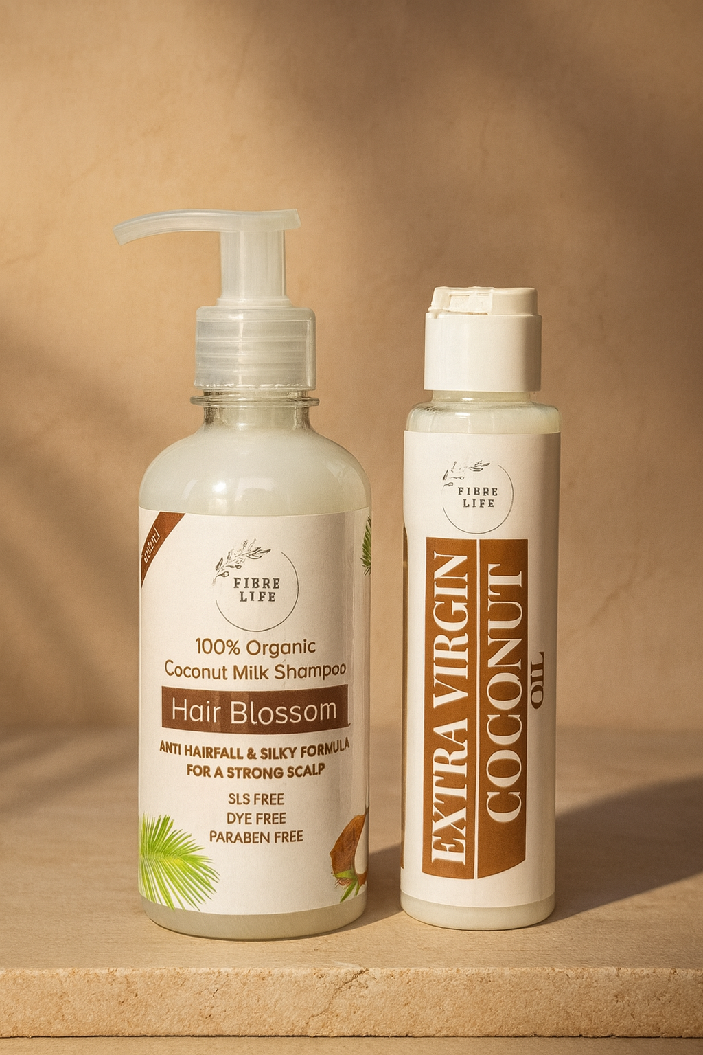 repairing coconut shampoo and extra virgin coconut oil 