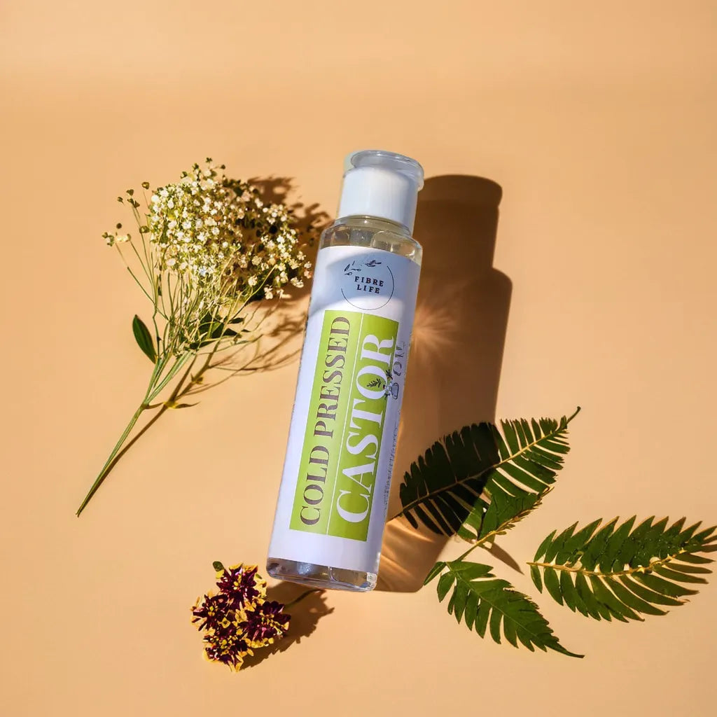 FibreLife Castor Oil Pakistan promotes hair growth, thickens lashes, and nourishes skin.
Cold-pressed castor oil in Pakistan for strong, healthy hair and deep hydration.