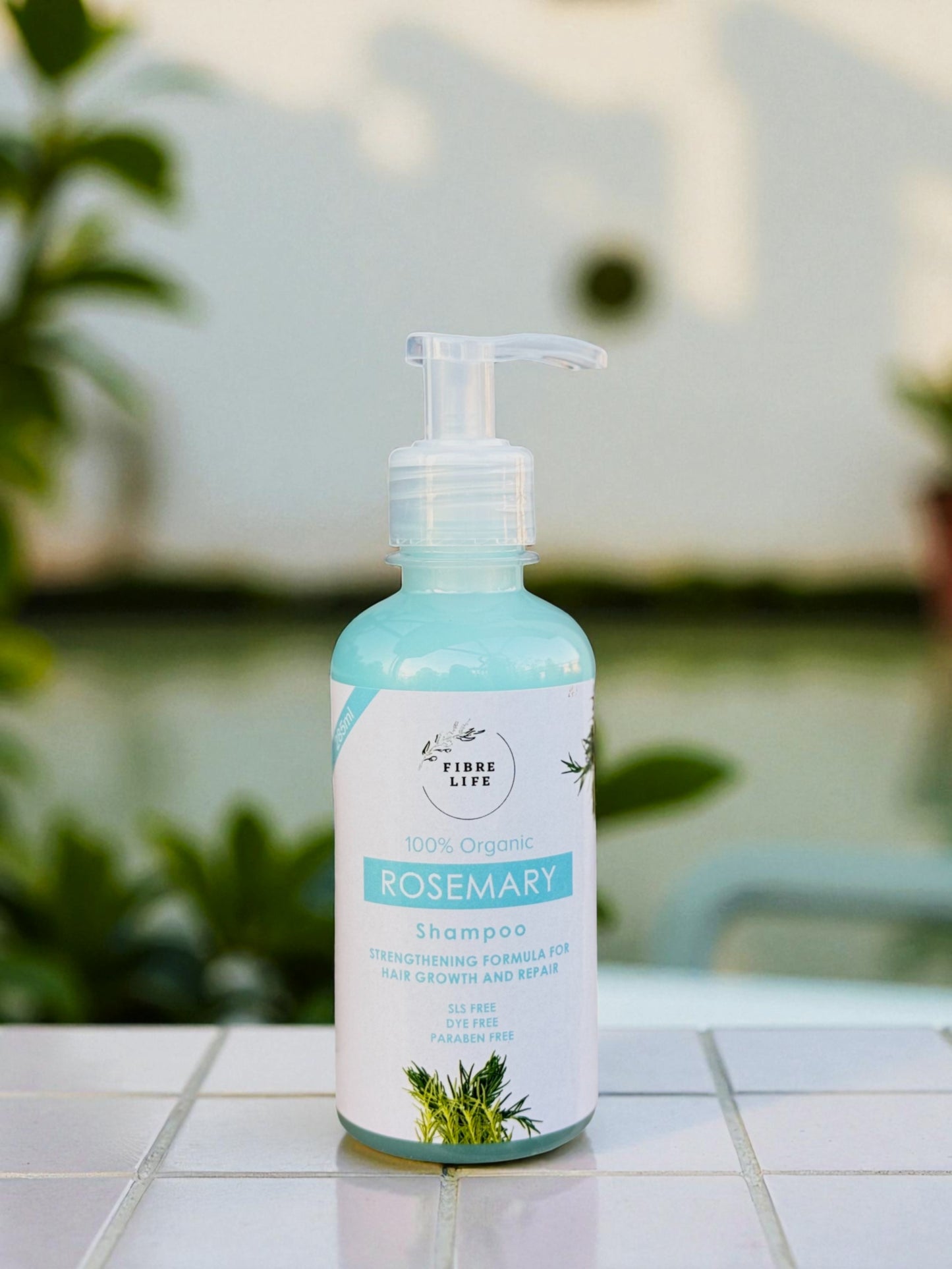 natural herbal shampoo with pure rosemary for anti-hair fall treatment