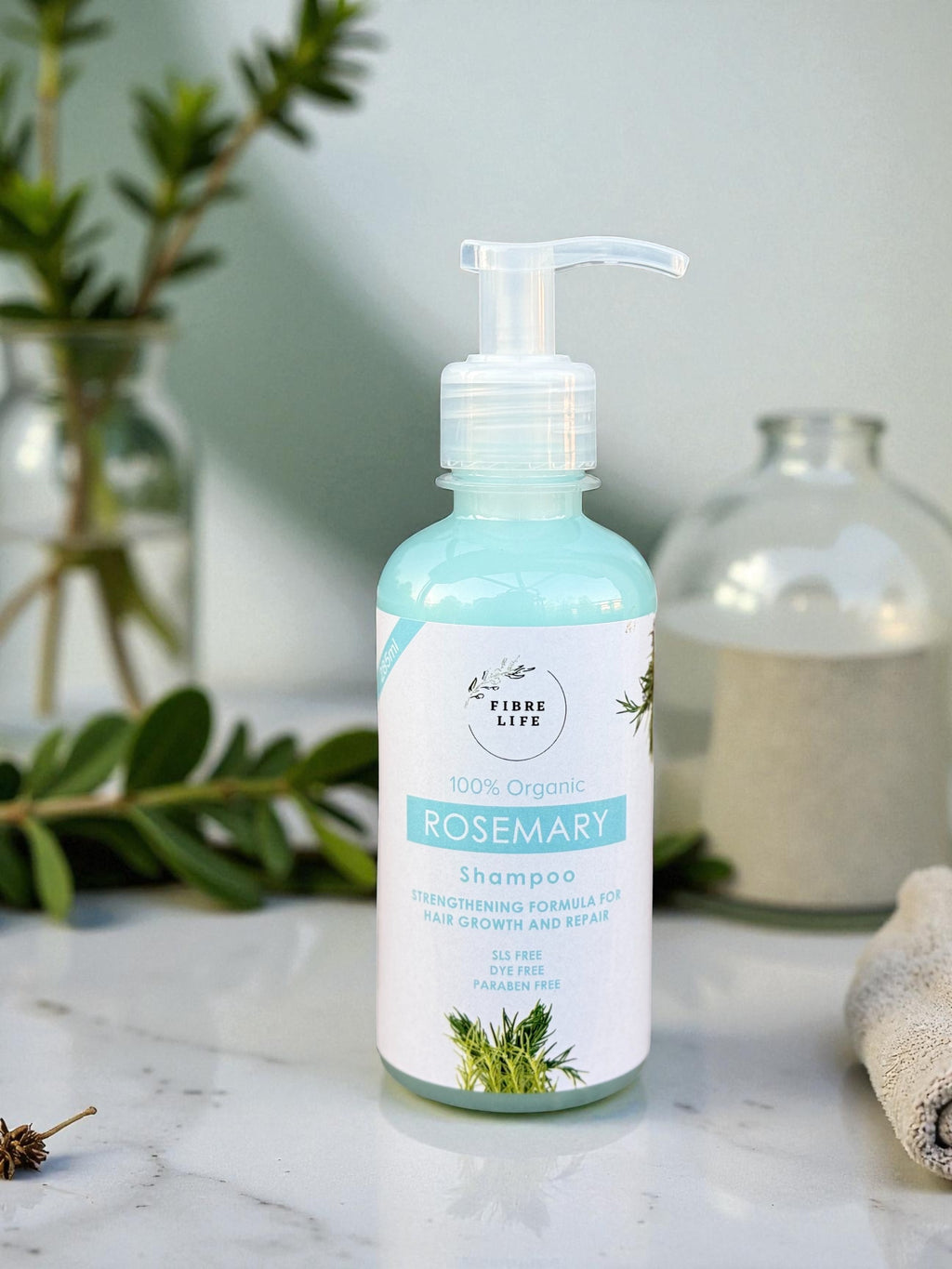 FibreLife rosemary shampoo for men and women with weak or thinning hair
