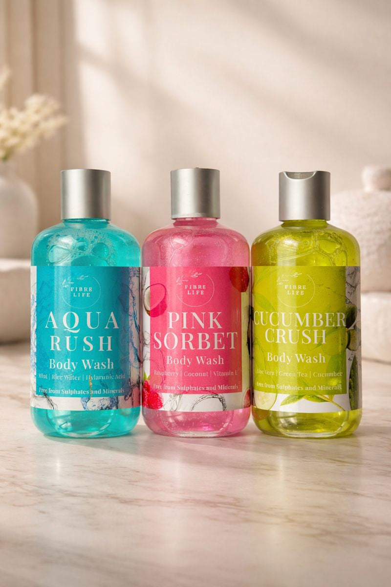 Best organic shower gel bundle for glowing and healthy skin